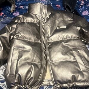 Silver Puffer Jacket